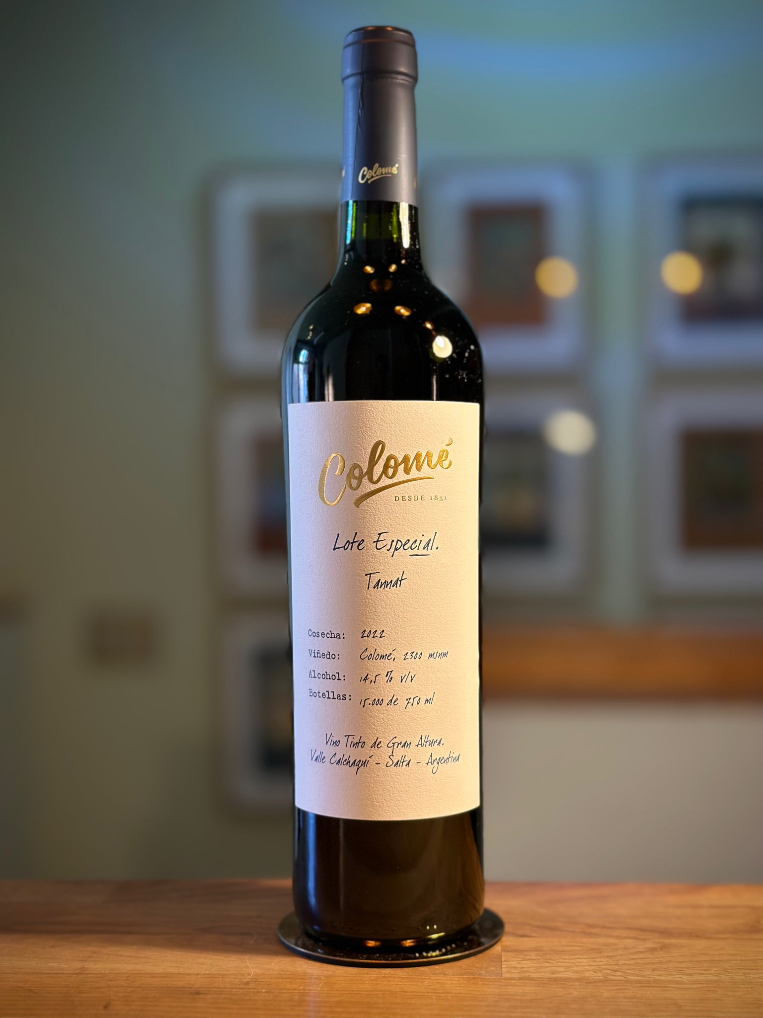 Bodega Colome, 'Lote Especial' Finca Colome Tannat, Salta 2022