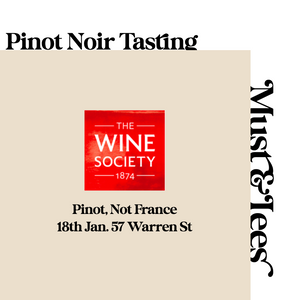18th Jan Pinot (not France) Tasting