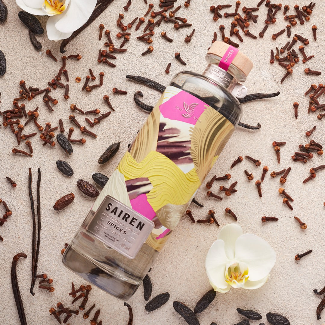Sairen Clear Spiced Rum Spices